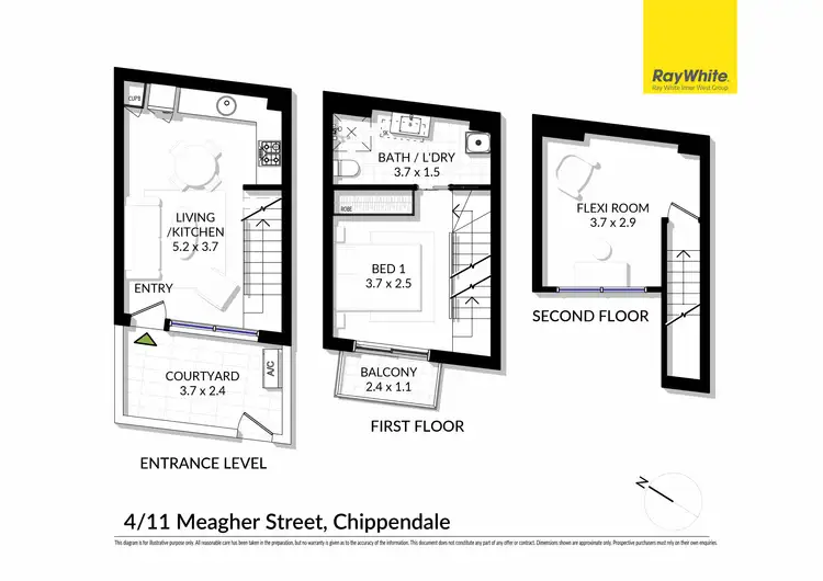 Floorplan of Homely apartment listing, 4/11 Meagher Street, Chippendale NSW 2008