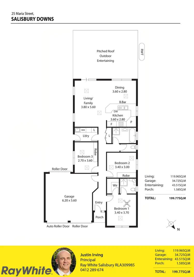 Floorplan of Homely house listing, 25 Maria Street, Salisbury Downs SA 5108