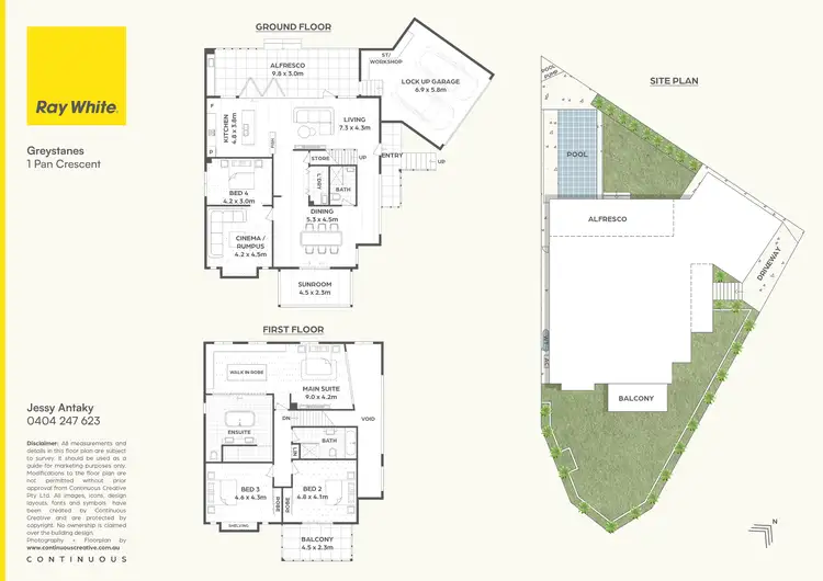 Floorplan of Homely house listing, 1 Pan Crescent, Greystanes NSW 2145