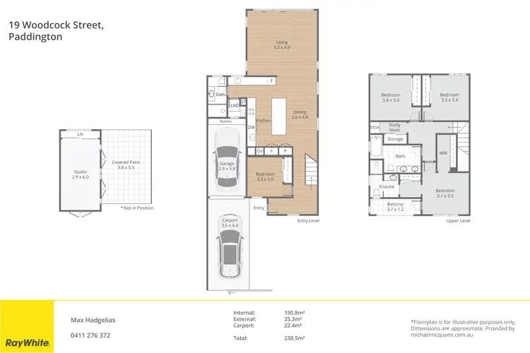 Floorplan of Homely house listing, 19 Woodcock Street, Paddington QLD 4064