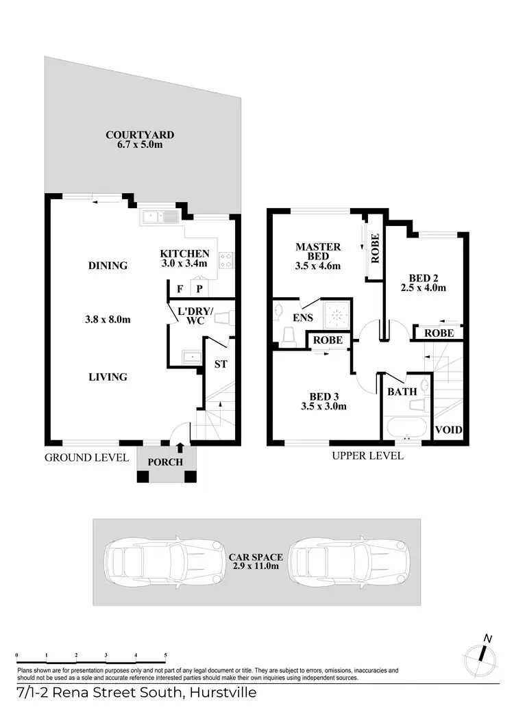 Floorplan of Homely townhouse listing, 7/1-2 Rena Street, South Hurstville NSW 2221