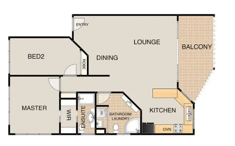 Floorplan of Homely apartment listing, 7/1-3 Links Court, Woorim QLD 4507