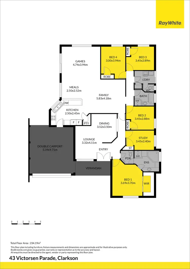 Floorplan of Homely house listing, 43 Victorsen Parade, Clarkson WA 6030