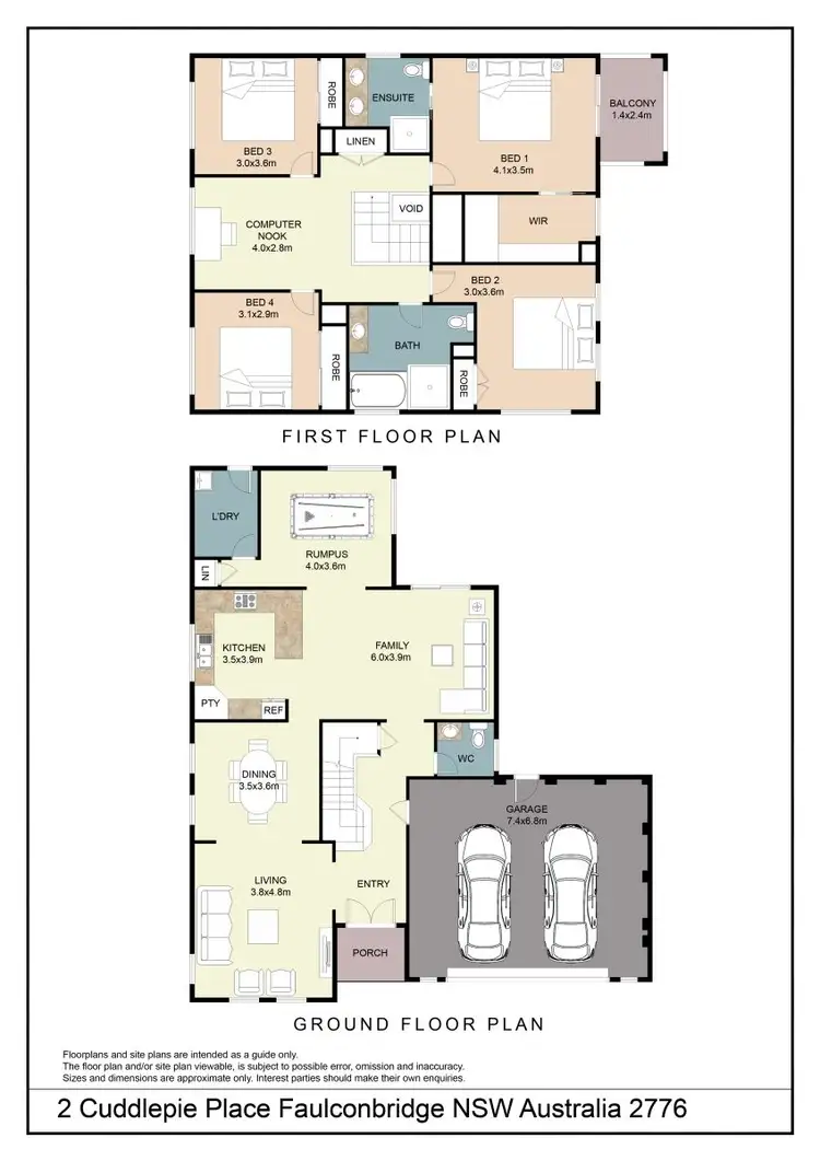 Floorplan of Homely house listing, 2 Cuddlepie Place, Faulconbridge NSW 2776
