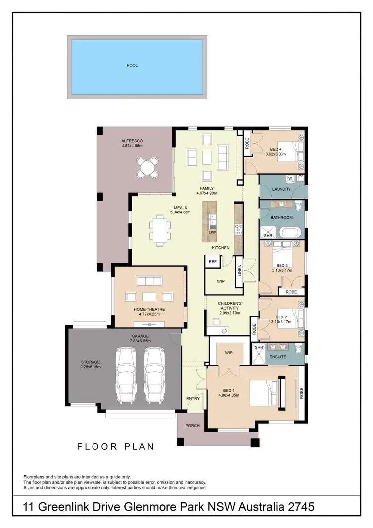 Floorplan of Homely house listing, 11 Greenlink Drive, Glenmore Park NSW 2745