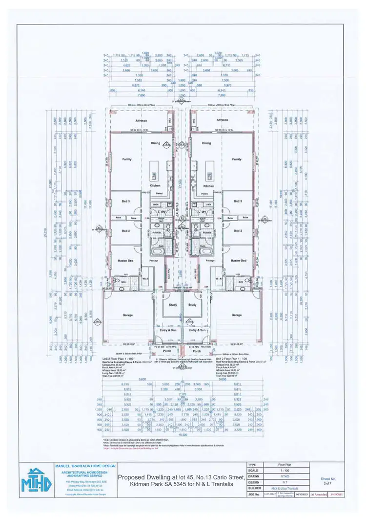 Floorplan of Homely house listing, 13 and 13a Carlo Street, Kidman Park SA 5025