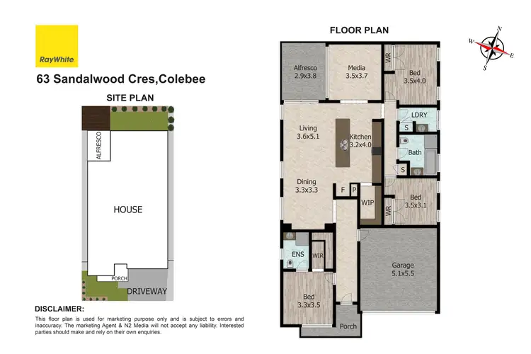 Floorplan of Homely house listing, 63 Sandalwood Crescent, Colebee NSW 2761