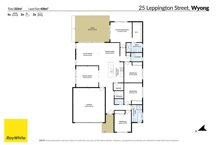 Floorplan of Homely house listing, 25 Leppington Street, Wyong NSW 2259