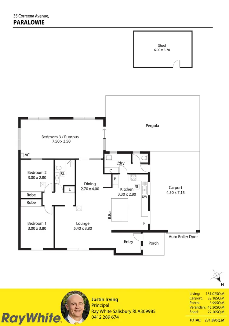 Floorplan of Homely house listing, 35 Correena Avenue, Paralowie SA 5108