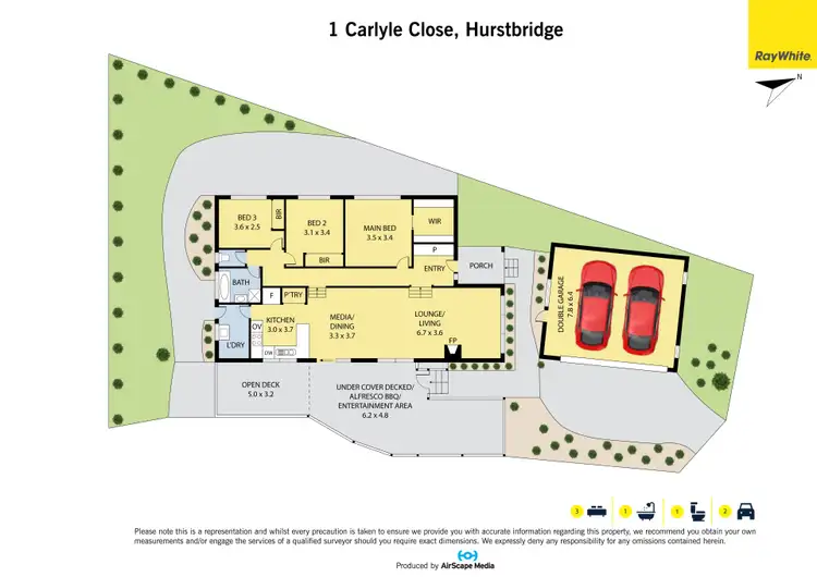 Floorplan of Homely house listing, 1 Carlyle Close, Hurstbridge VIC 3099