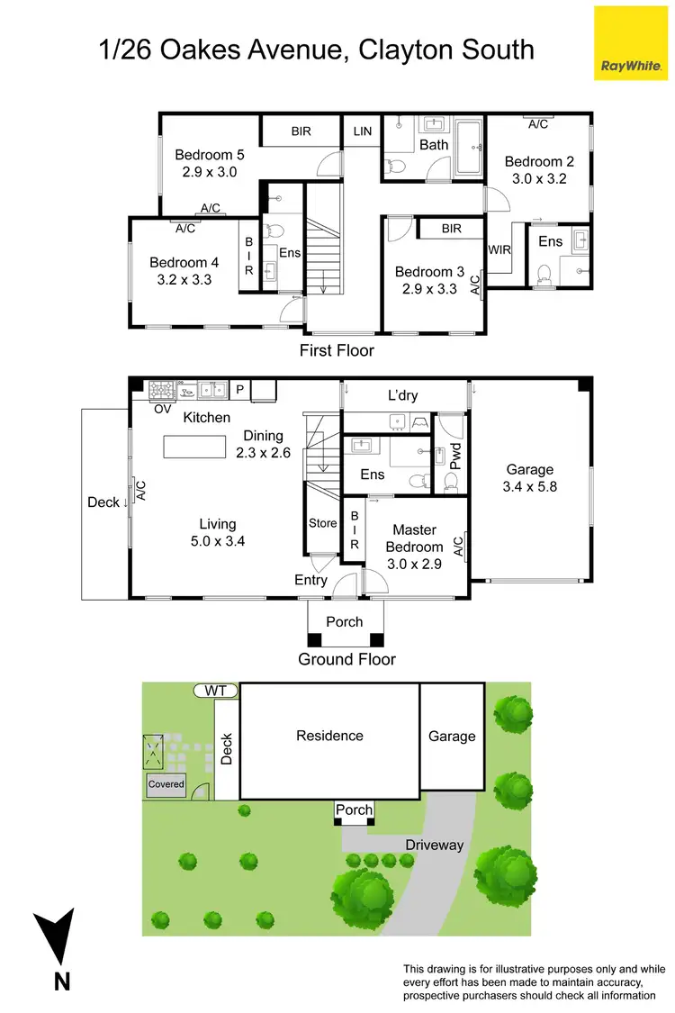Floorplan of Homely townhouse listing, 1/26 Oakes Avenue, Clayton South VIC 3169