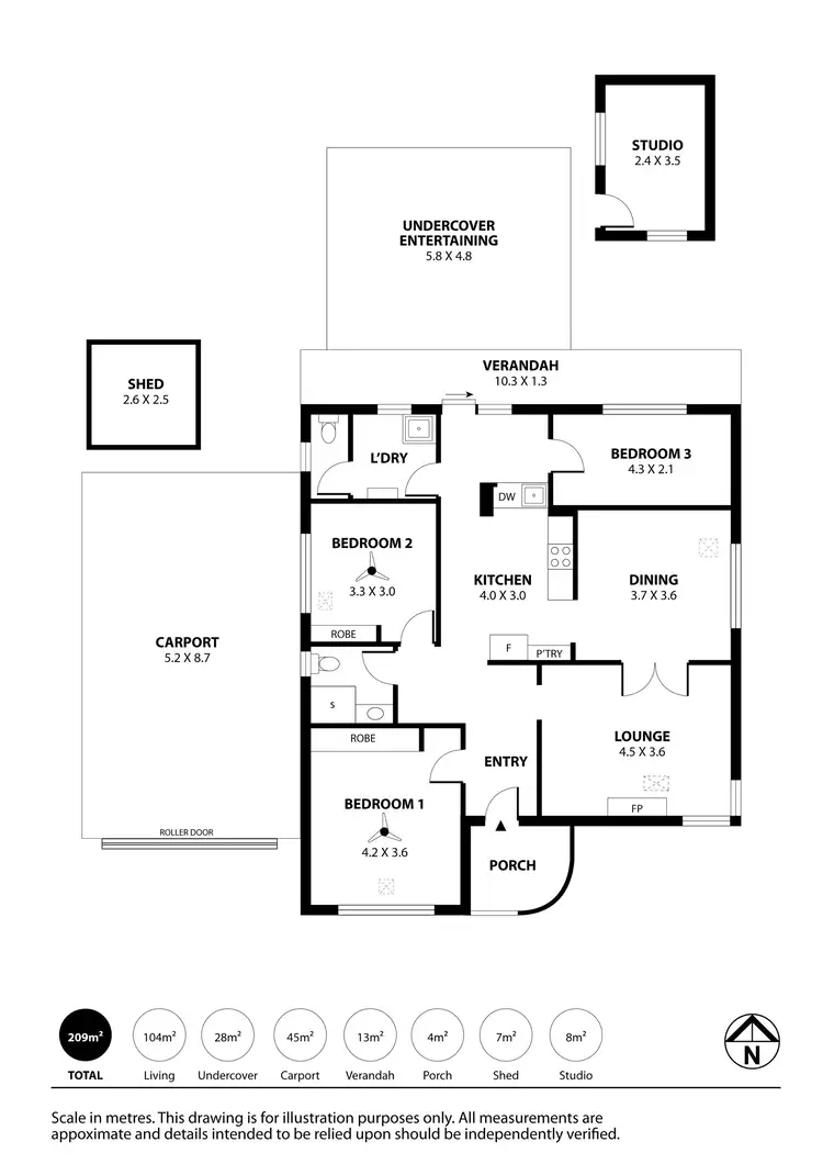 Floorplan of Homely house listing, 17 Park Avenue, Pennington SA 5013
