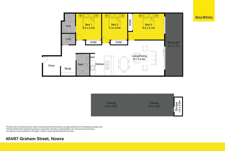 Floorplan of Homely house listing, 404/67 Graham Street, Nowra NSW 2541