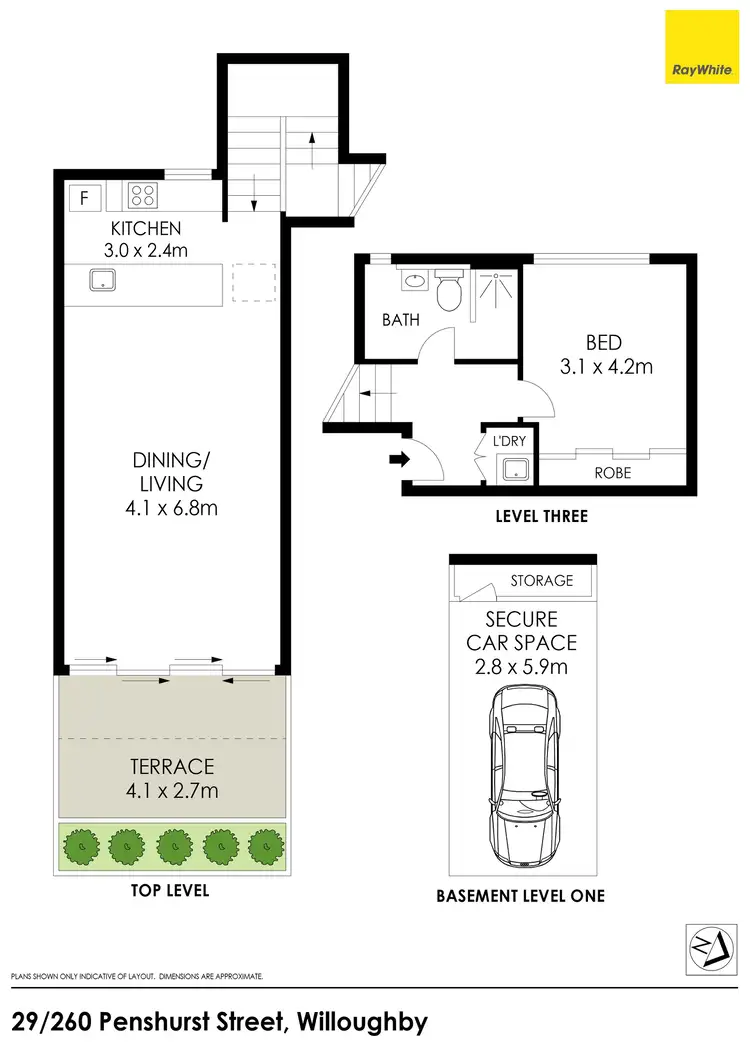 Floorplan of Homely apartment listing, 29/260 Penshurst Street, North Willoughby NSW 2068
