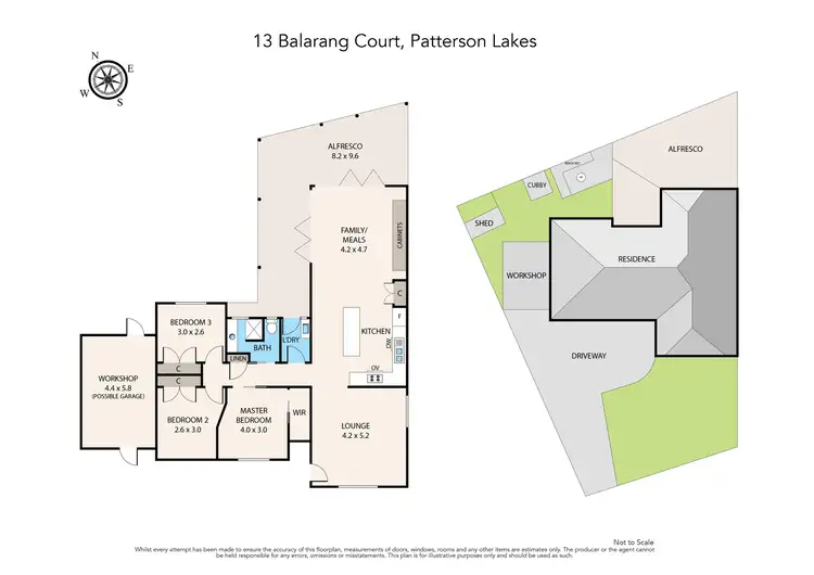 Floorplan of Homely house listing, 13 Balarang Court, Patterson Lakes VIC 3197