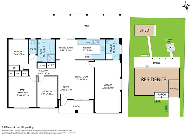 Floorplan of Homely house listing, 25 Bianco Street, Kippa-Ring QLD 4021