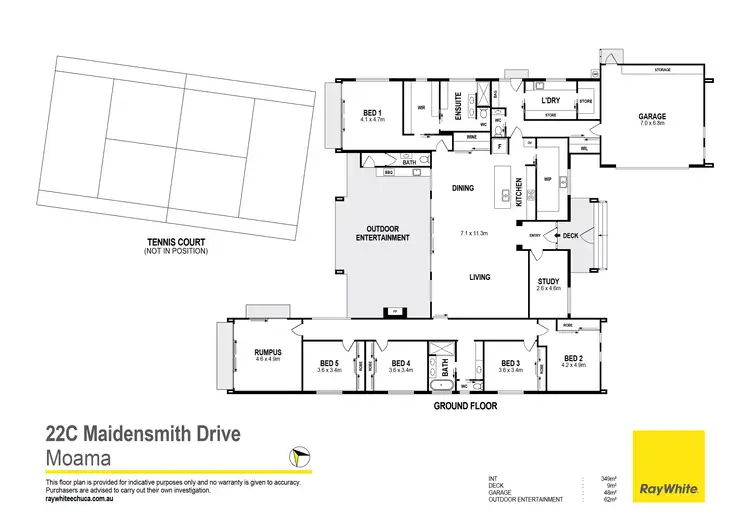 Floorplan of Homely house listing, 22C Maidensmith Drive, Moama NSW 2731