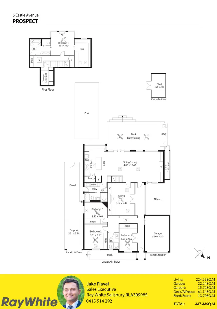 Floorplan of Homely house listing, 6 Castle Avenue, Prospect SA 5082