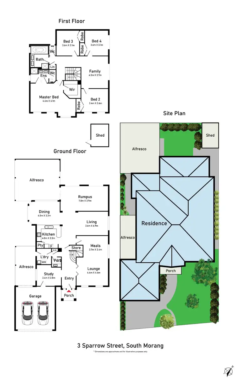 Floorplan of Homely house listing, 3 Sparrow Street, South Morang VIC 3752