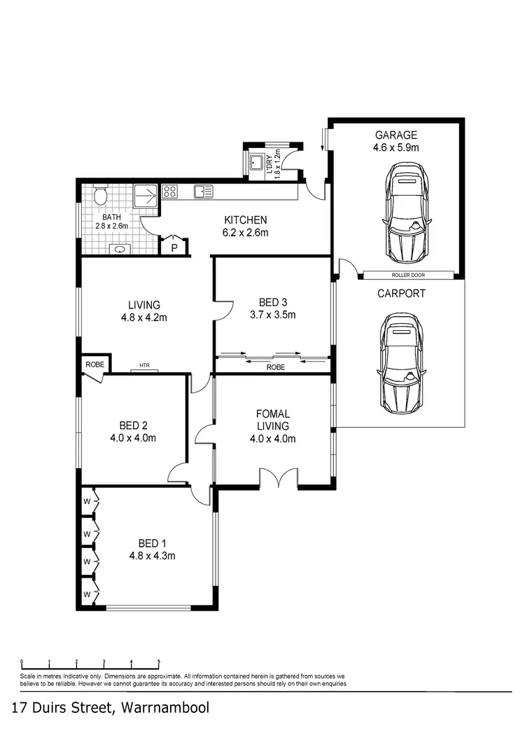Floorplan of Homely house listing, 17 Duirs Street, Warrnambool VIC 3280