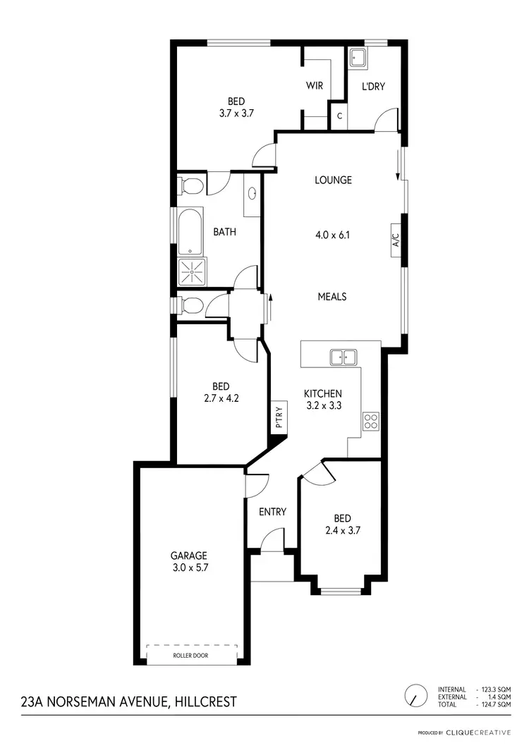 Floorplan of Homely house listing, 23A Norseman Avenue, Hillcrest SA 5086