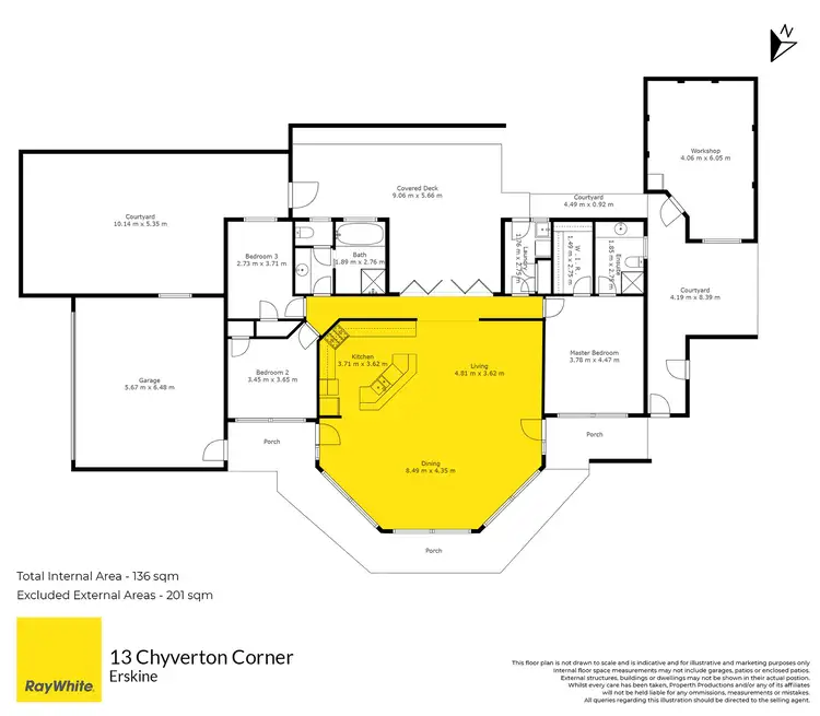 Floorplan of Homely house listing, 13 Chyverton Corner, Erskine WA 6210