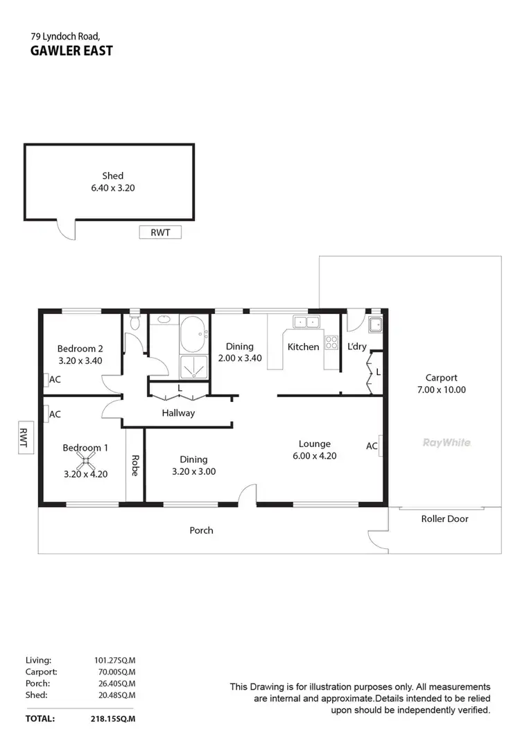 Floorplan of Homely house listing, 79 Lyndoch Road, Gawler East SA 5118