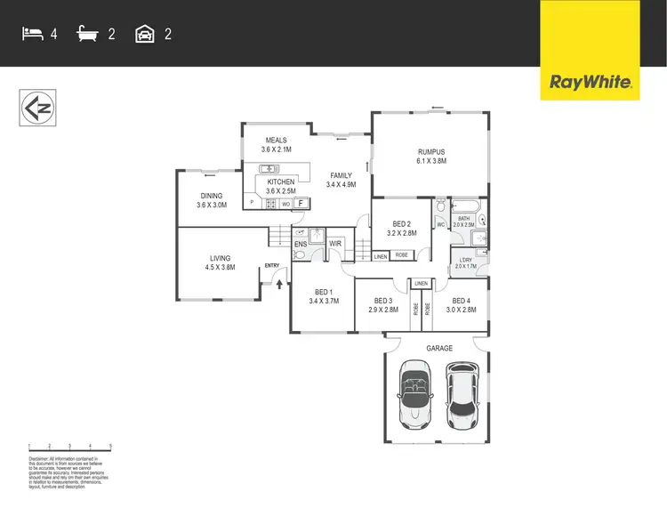 Floorplan of Homely house listing, 44 Brinkley Circuit, Palmerston ACT 2913