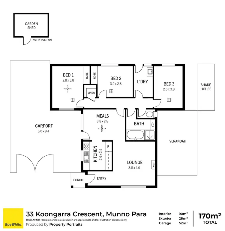 Floorplan of Homely house listing, 33 Koongarra Crescent, Munno Para SA 5115