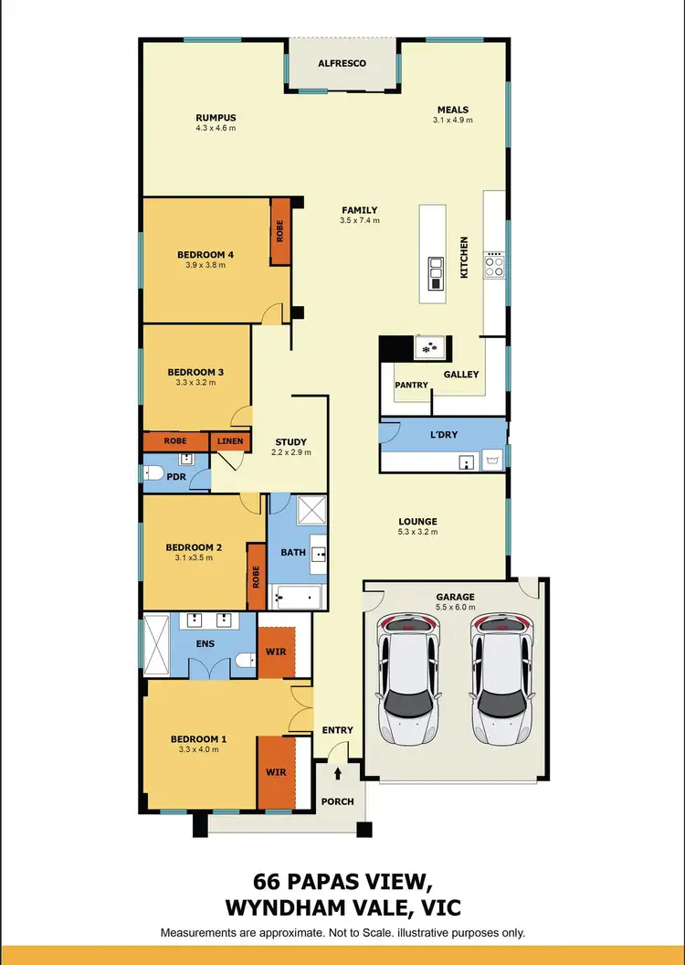 Floorplan of Homely house listing, 66 Papas View, Wyndham Vale VIC 3024