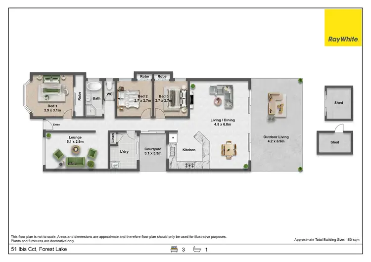 Floorplan of Homely house listing, 51 Ibis Circuit, Forest Lake QLD 4078