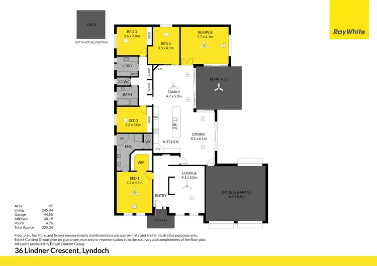 Floorplan of Homely house listing, 36 Lindner Crescent, Lyndoch SA 5351