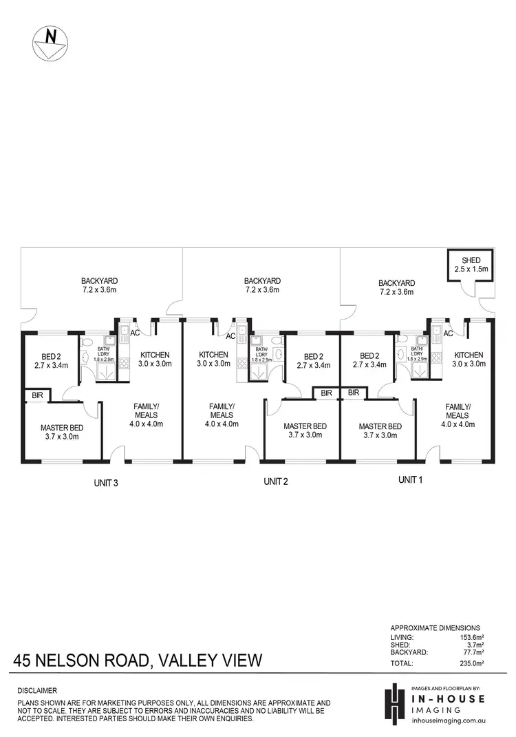 Floorplan of Homely block of units listing, 45 Nelson Road, Valley View SA 5093