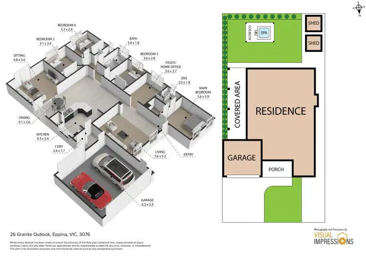 Floorplan of Homely house listing, 26 Granite Outlook, Epping VIC 3076