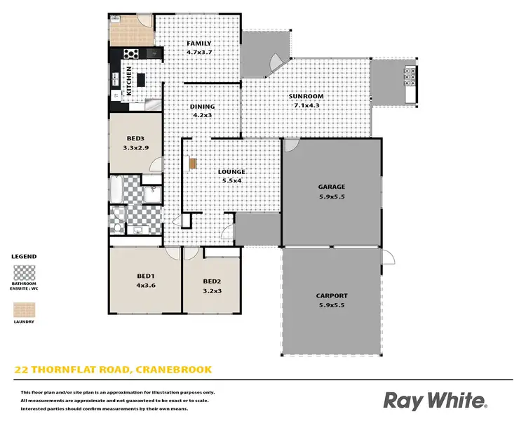 Floorplan of Homely house listing, 22 Thornflat Road, Cranebrook NSW 2749