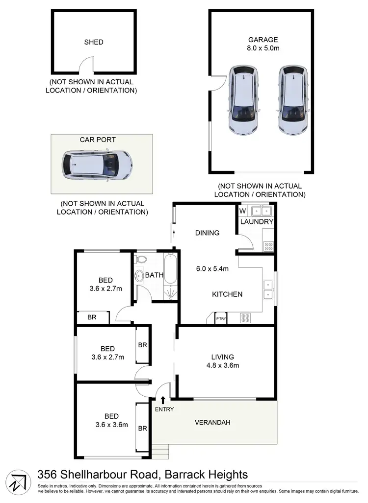 Floorplan of Homely house listing, 356 Shellharbour Road, Barrack Heights NSW 2528