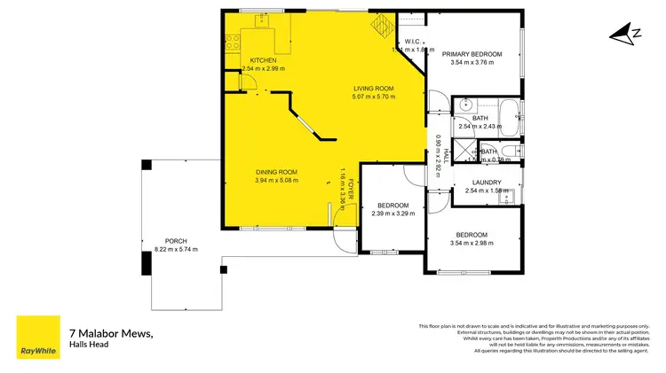 Floorplan of Homely house listing, 7 Malabor Mews, Halls Head WA 6210