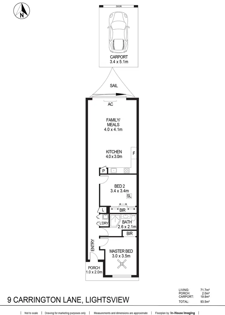 Floorplan of Homely house listing, 9 Carrington Lane, Lightsview SA 5085