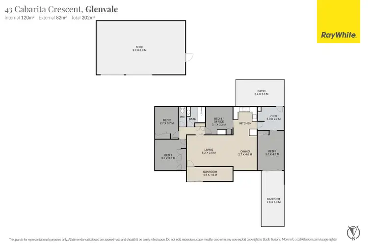 Floorplan of Homely house listing, 43 Cabarita Crescent, Glenvale QLD 4350