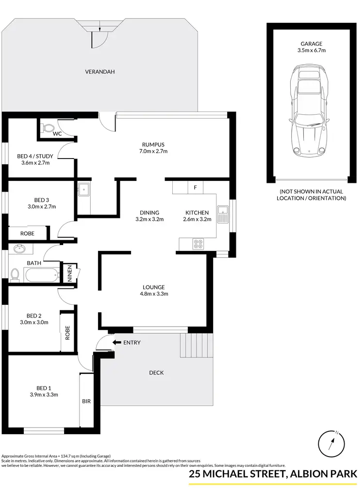 Floorplan of Homely house listing, 25 Michael Street, Albion Park NSW 2527