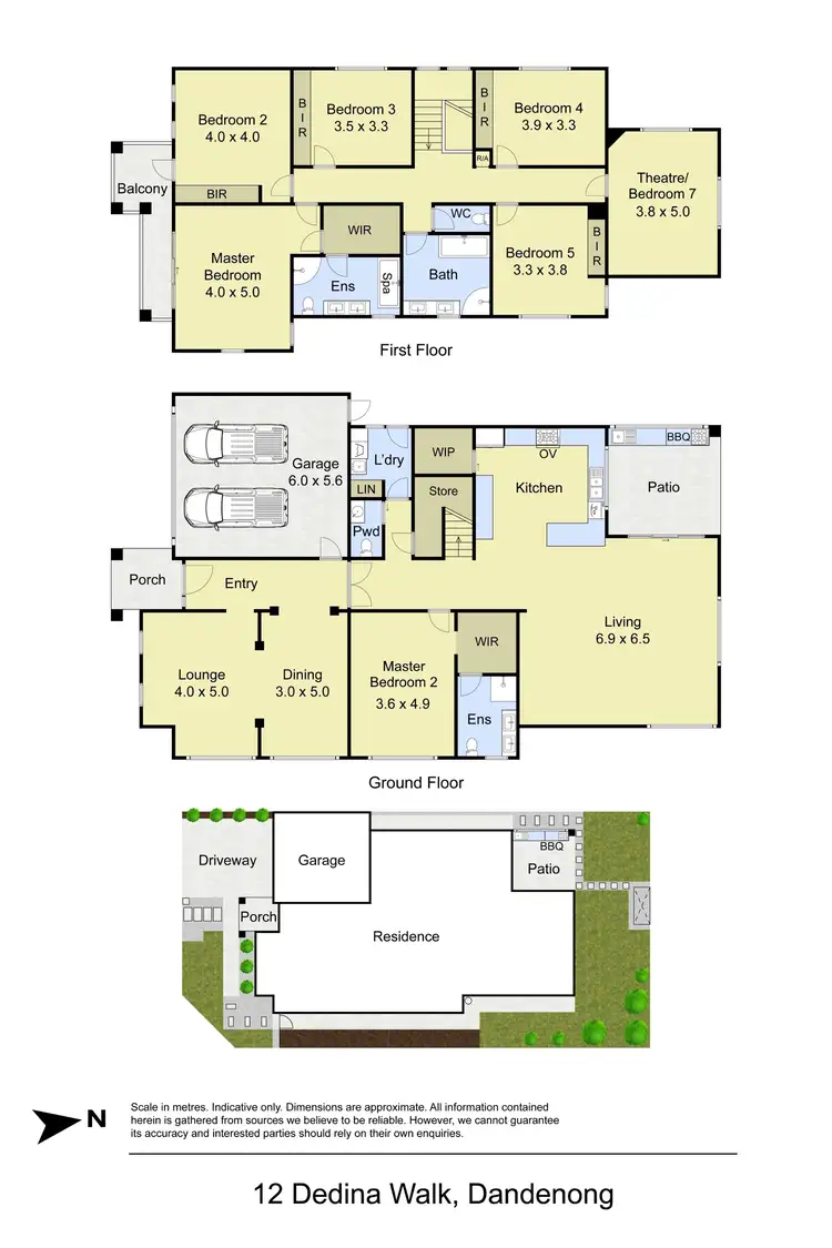 Floorplan of Homely house listing, 12 Dedina Walk, Dandenong VIC 3175