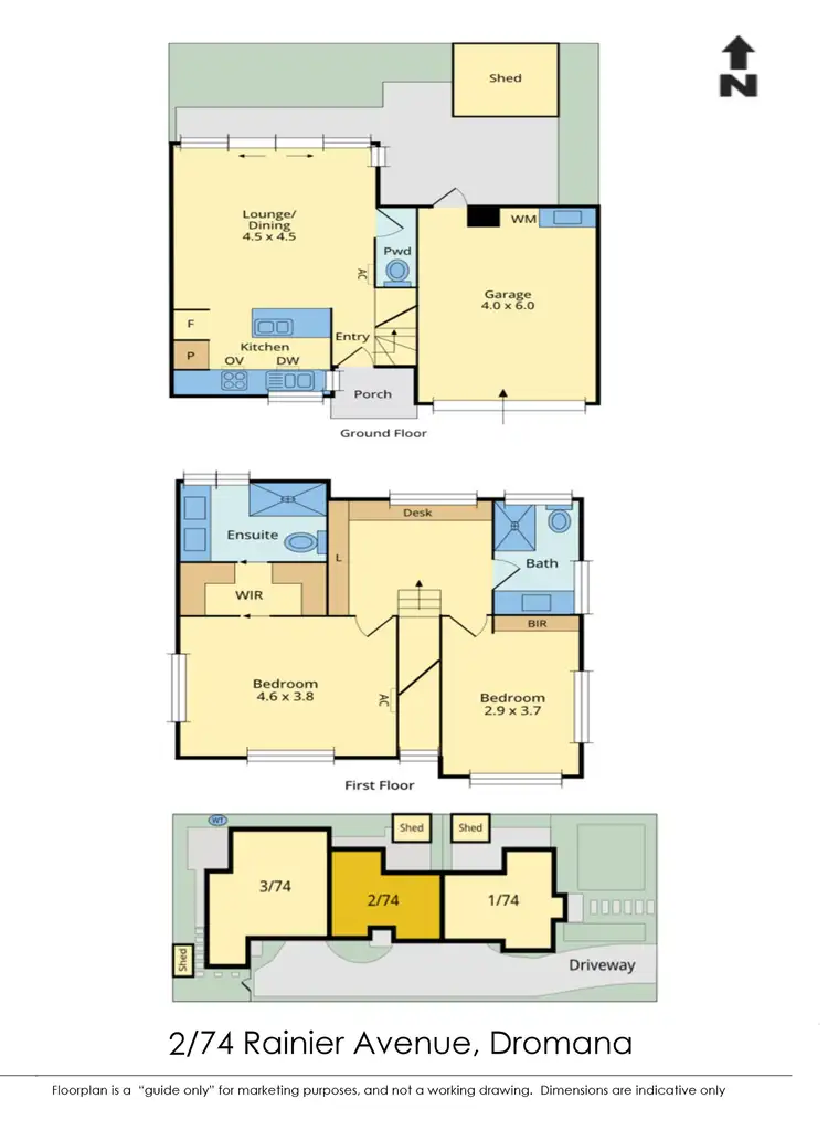 Floorplan of Homely house listing, 2/74 Rainier Avenue, Dromana VIC 3936