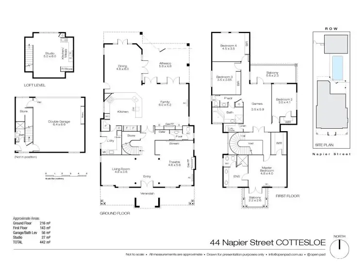 Floorplan of Homely house listing, 44 Napier Street, Cottesloe WA 6011