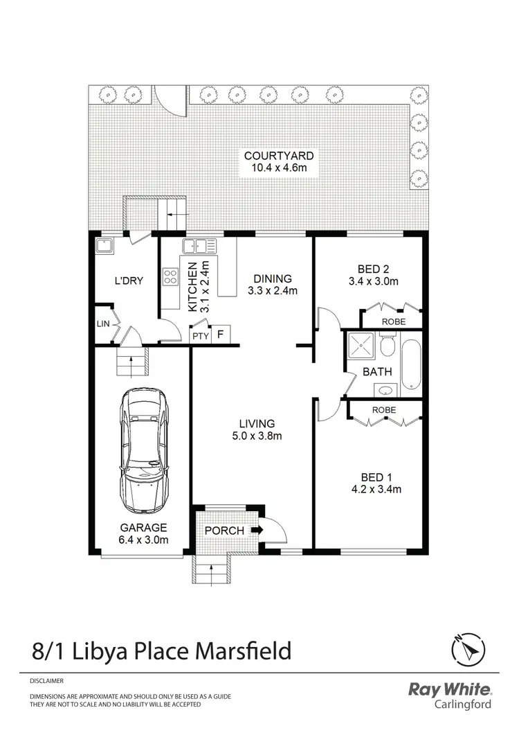 Floorplan of Homely villa listing, 8/1 Libya Place, Marsfield NSW 2122