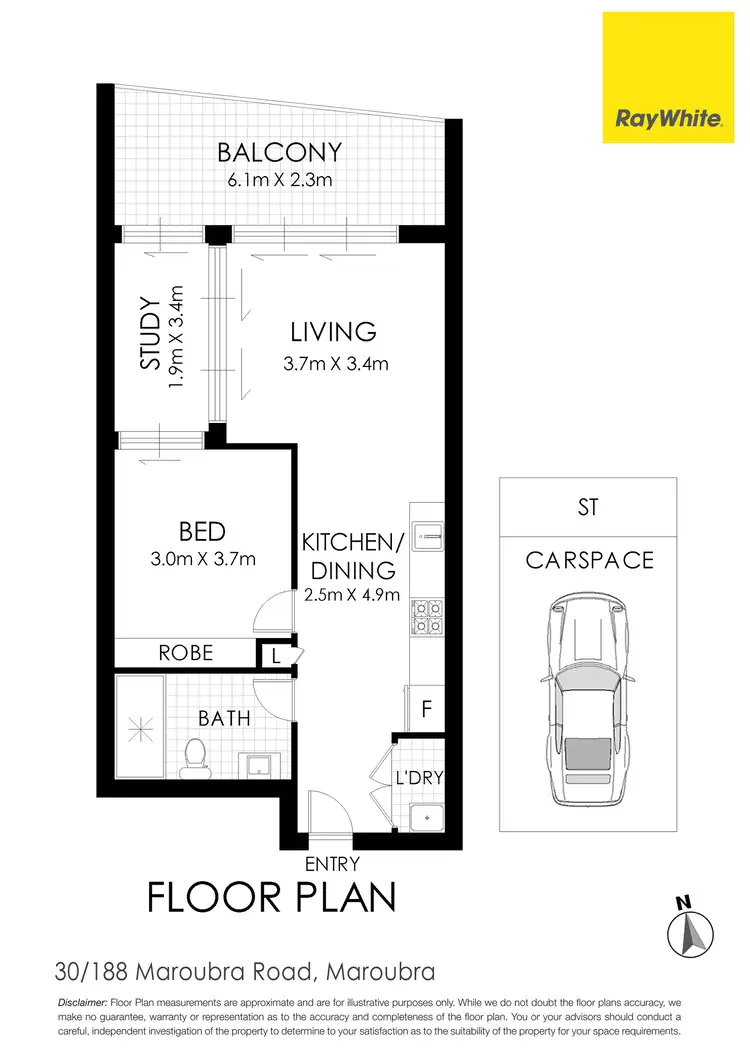 Floorplan of Homely apartment listing, 30/188 Maroubra Road, Maroubra NSW 2035