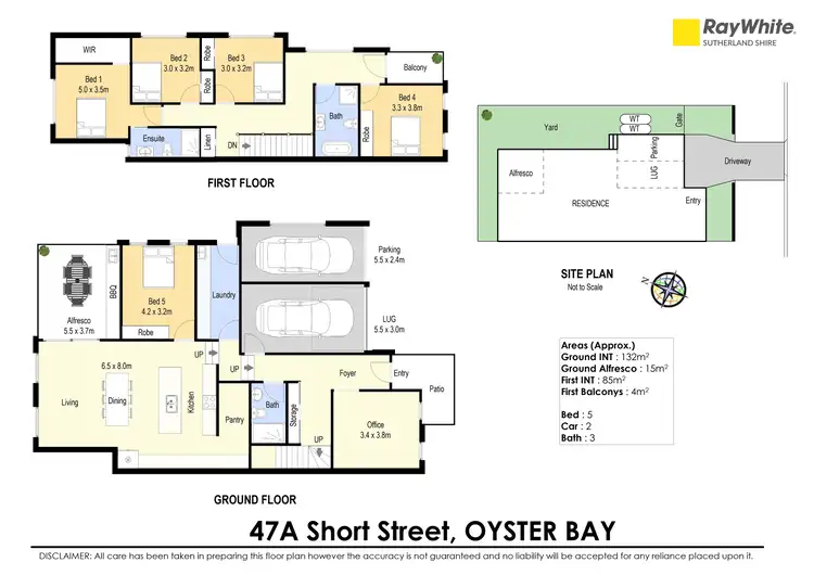Floorplan of Homely semi-detached listing, 47A Short Street, Oyster Bay NSW 2225