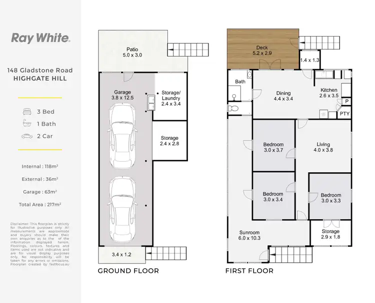 Floorplan of Homely house listing, 148 Gladstone Road, Highgate Hill QLD 4101