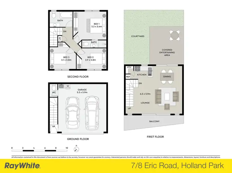 Floorplan of Homely townhouse listing, 7/8 Eric Road, Holland Park QLD 4121