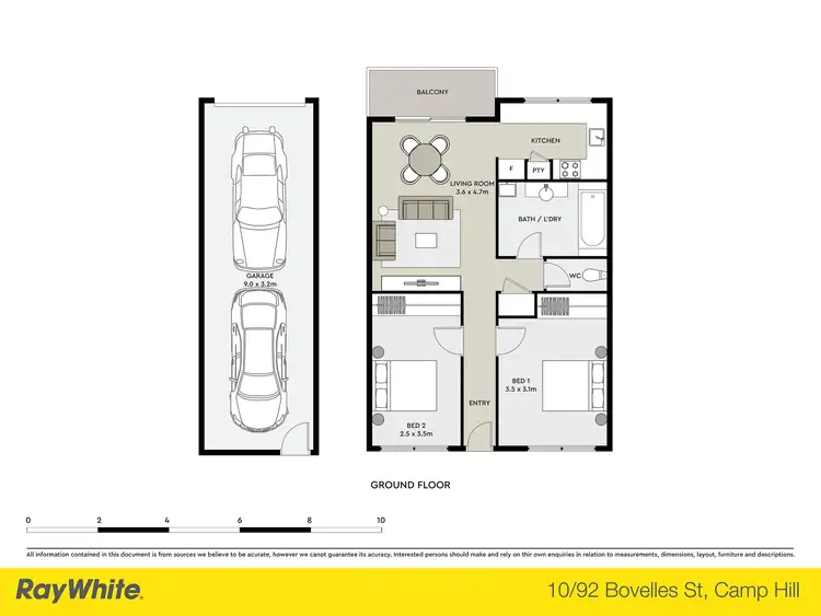 Floorplan of Homely apartment listing, 10/92 Bovelles Street, Camp Hill QLD 4152