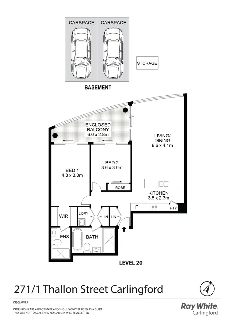 Floorplan of Homely apartment listing, 271/1 Thallon Street, Carlingford NSW 2118